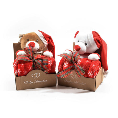 Coperta con orsetto natalizio per decorazioni ambienti