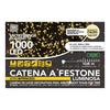 1000 Led Luce Princess Colore Bianco Caldo a Spina, da Esterno con 8 Giochi e Memoria