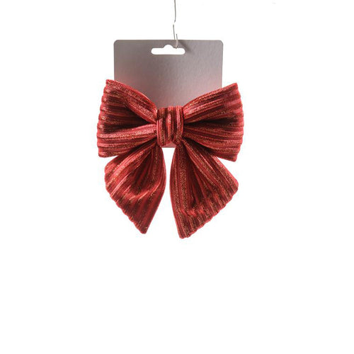 Fiocco decorativo da appendere imbottito, color Rosso, ideale come dietro porta