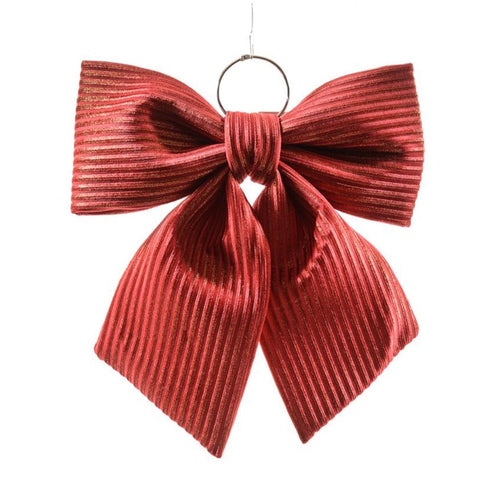 Fiocco decorativo da appendere imbottito, color Rosso, ideale come dietro porta