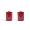 Set di 2 Candele decorative Pillar Lucid confezione con scatola bianca