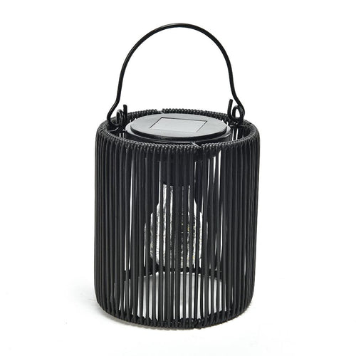 Lanterna Solare in Metallo e Plastica Diametro 13.5xH15.5cm