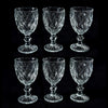Set 6 Calici Liquore in Vetro 'Diamante' 80ml DIametro 5.5xH10cm