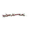 Ghirlanda decorativa con bacche e foglie per decorazioni natalizie 133 cm