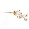 Ramo dorato con ciliegio per decorazione ambienti h 90,5 cm