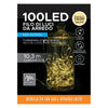 Filo 100 Led Colore Bianco Caldo a Batteria 3xAA