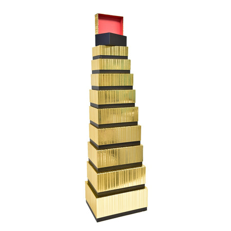Scatole portaoggetti resistenti per decorazione natalizia set da 10
