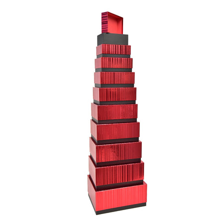 Scatole portaoggetti resistenti per decorazione natalizia set da 10