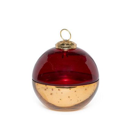 Candela profumata in cofanetto palla di vetro per decorazioni natalizie Ø 10 cm