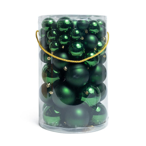 80 Palline per albero di Natale miste in plastica per decorazioni natalizie