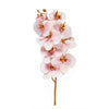 Ramo orchidea decorativo con stelo dorato in poliestere per decorazioni natalizie