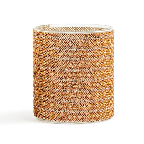 Candela con strass in vetro decorazioni e profumazione per ambienti 380 gr