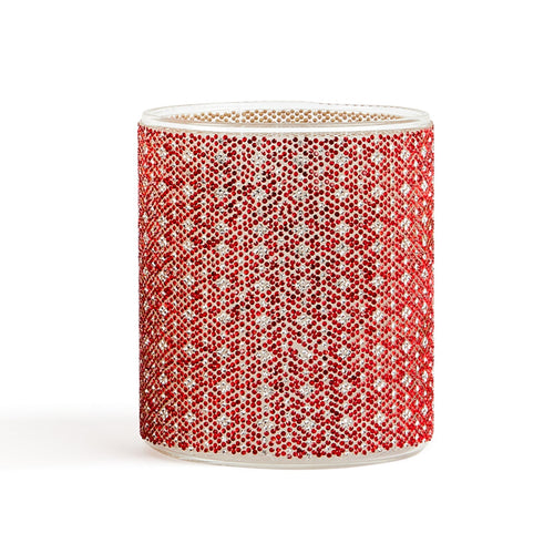 Candela con strass in vetro decorazioni e profumazione per ambienti 380 gr