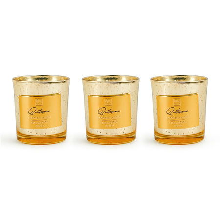 Candela confezione in vetro decorazioni e profumazione per ambienti set da 3