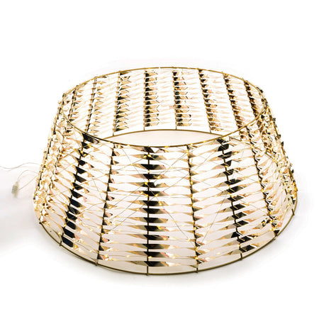 Copri base per Albero di Natale in plastica con luci Led per decorazioni natalizie