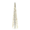 Albero decorativo cono in metallo e plastica con luci Led per decorazione natalizia
