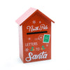 Cassetta per lettere natalizia colore rosso in legno decorazione natalizia