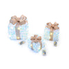 Regali natalizi in metallo con luci LED per decorazioni natalizie set da 3