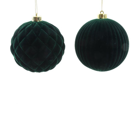 Palla di Natale in plastica floccata per decorazioni natalizie