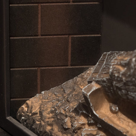 Camino elettrico da terra "Adams" in legno 1800 W arredamento Moderno