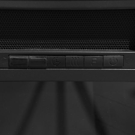 Camino elettrico da terra "Jefferson" in legno 1800 W arredamento Moderno