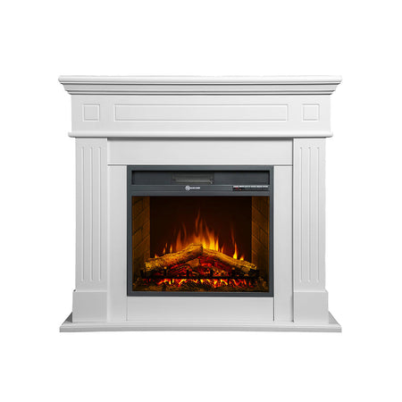 Camino elettrico da terra "Cambridge" in legno 1800 W arredamento Moderno