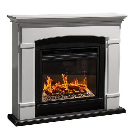 Camino elettrico da terra "Adams" in legno 1800 W arredamento Moderno