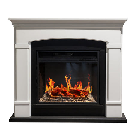 Camino elettrico da terra "Adams" in legno 1800 W arredamento Moderno