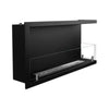Camino a bioetanolo Sutri 90 DX da incasso ad angolo nero 90×45