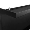 Camino a bioetanolo Sutri 90 SX da incasso ad angolo nero 90×45