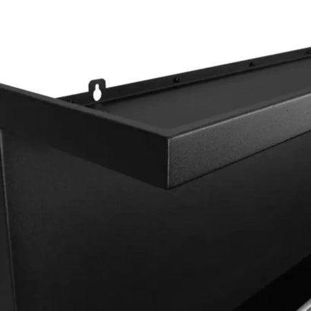Camino a bioetanolo "Sutri 90 SX" da incasso ad angolo nero 90×45