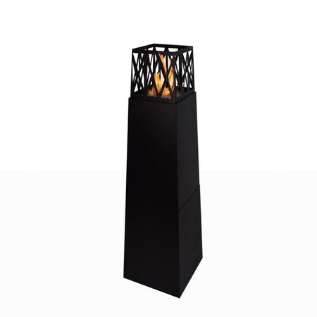 Camino a bioetanolo "Vulcano" da giardino per esterno h 145 cm