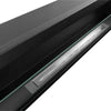 Camino a bioetanolo Furore da parete a incasso nero 120 x 40 x 45