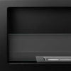 Camino a bioetanolo Furore da parete a incasso nero 120 x 40 x 45