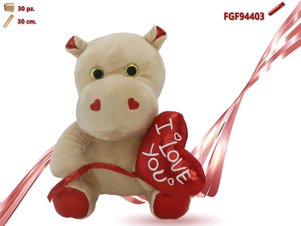 Ippopotamo con cuore