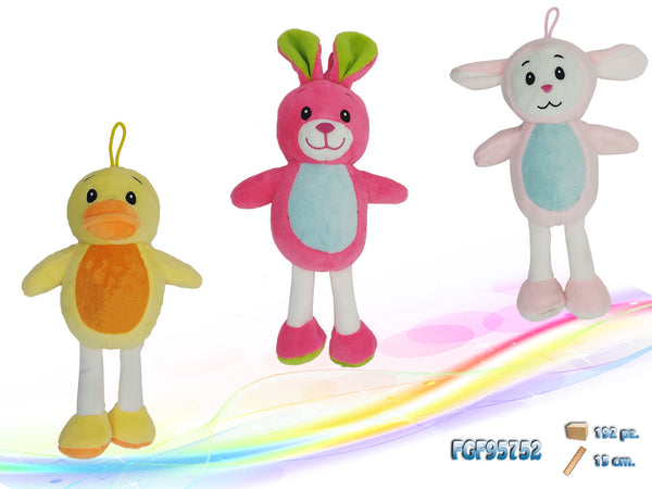 Animali assortiti in peluche.