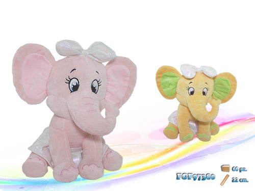 Elefante Peluche Colori Assortiti