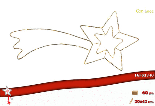 Stelle Cometa Metallo Colore Oro