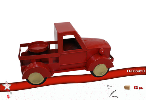 Portacandela in Metallo colore Rosso