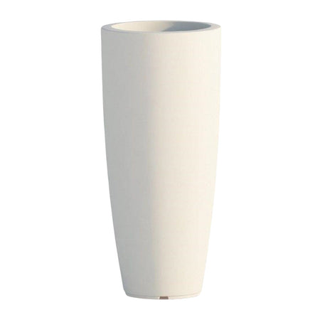 Vaso Cromia Stilo rotondo e alto tinta unita per esterno ed interno "Made in Italy"