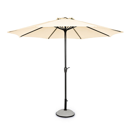 Ombrellone palo centrale "Ombra" in acciaio verniciato a polvere per giardino e balcone Ø 3 mt