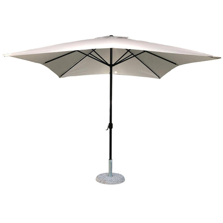 Ombrellone palo centrale "Paradiso" in alluminio verniciato a polvere per giardino e balcone