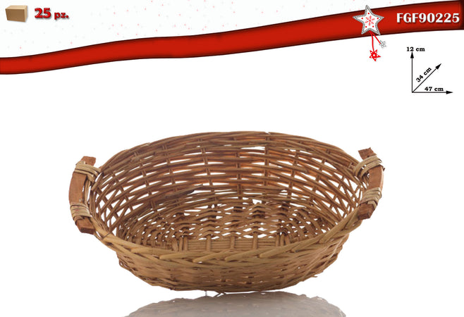 Cesto Ovale Vimini Naturale