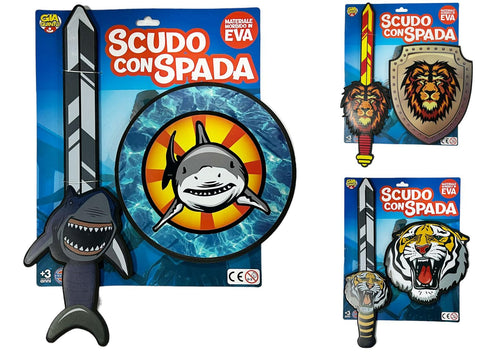 SCUDO C/SPADA SHARK