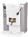 Faber piccola slot basic - macchina per caffe con pressacialda in ottone - telaio in metallo grigio e frontale in policarbonato bianco - FABNSMPGRIBBAS