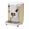 Faber slot plast basic - macchina per caffe con pressacialda in ottone - telaio in metallo sabbia e frontale in policarbonato bianco - FABSPSABBBASOTT