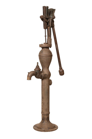 Biscottini Biscottini Fontana pompa ghisa antica da esterno 27x49x127 giardino pozzo