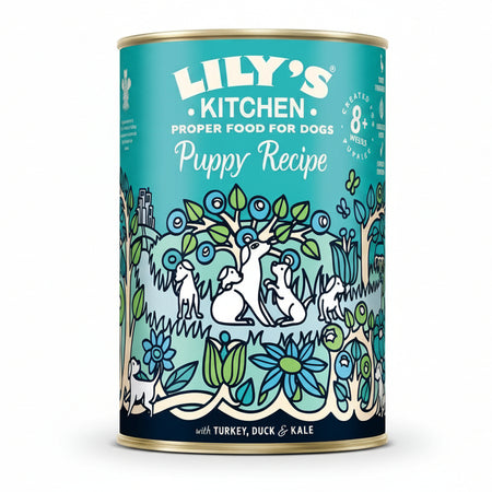 Lily's Kitchen Puppy Recipe con Tacchino e Anatra per Cani Cuccioli 400gr