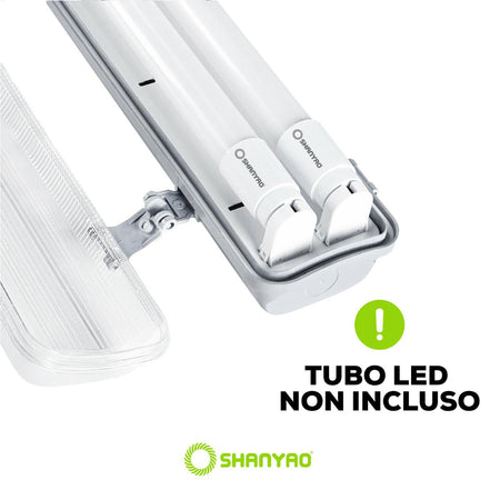 SHANYAO - PLAFONIERA STAGNA MAXIMA 2X150