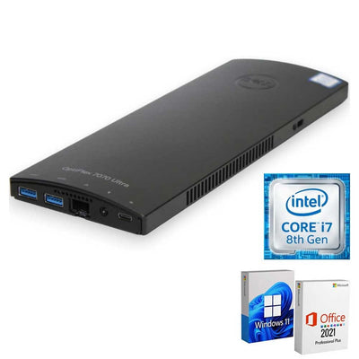 MINI PC DELL 7070 ULTRA RICONDIZIONATO I7-8700 RAM 16GB SSD 256GB WINDOWS 11 PRO + OFFICE 2021